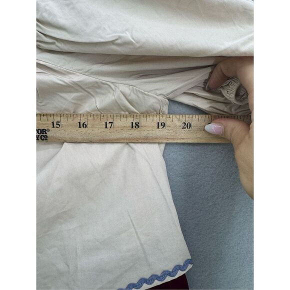 NWT English Factory Womens Pink Red RicRac Trim Layered Poplin Duffy Top Size L - Picture 7 of 7